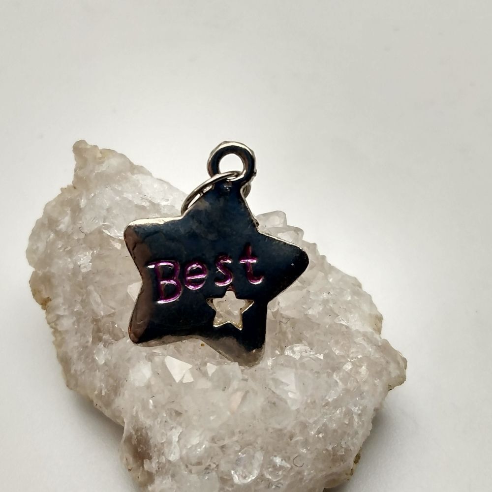 ‎Best star silver pendant